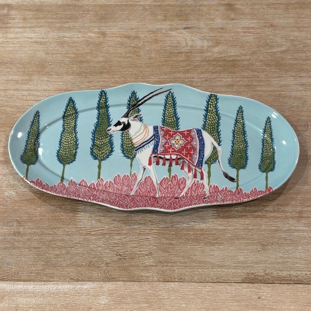 Anthropologie Paige Gemmel Eastern Animal Platter, Sold Out Collectible